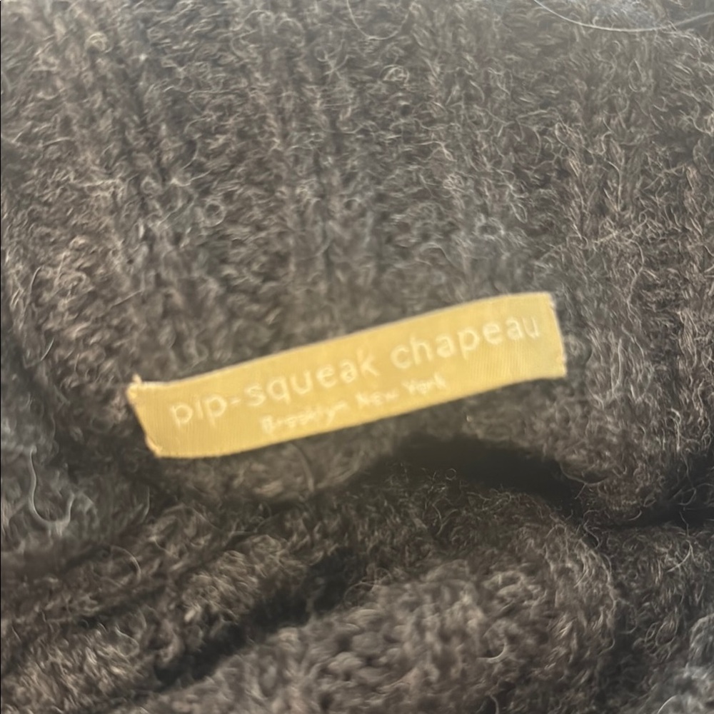 Gray Asymmetrical wool Poncho - Picture 9 of 9